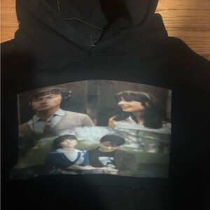 Men's Black Graphic Hoodie